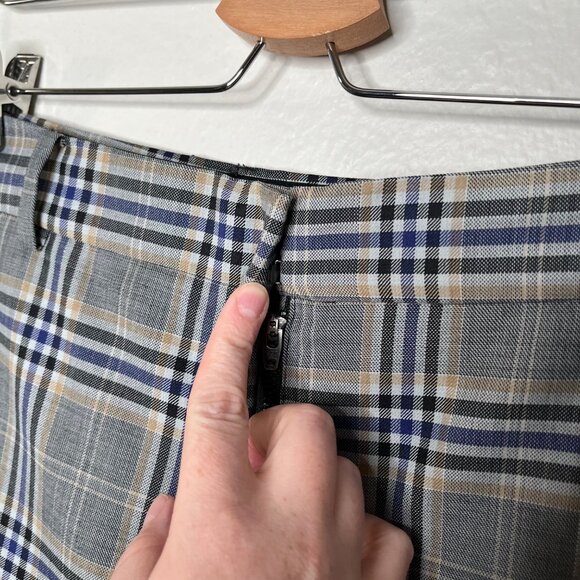 Tibi Womens Taylor Lucas Suiting Academia Plaid Dress Pants Size 2 - Picture 6 of 11